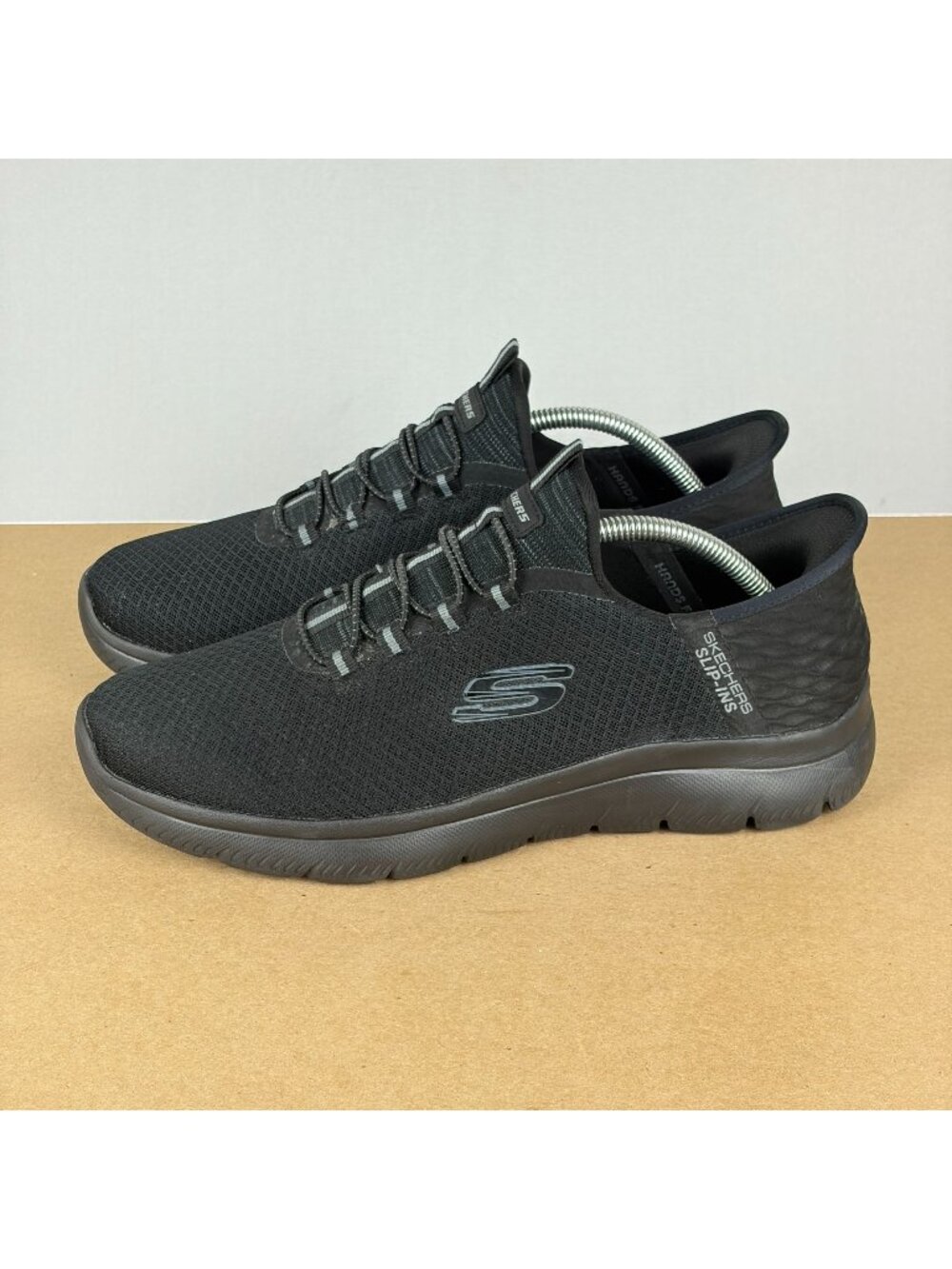 Skechers Slip-Ins Summits High Range Athletic Shoes Mens 9.5 Wide Black Slip On